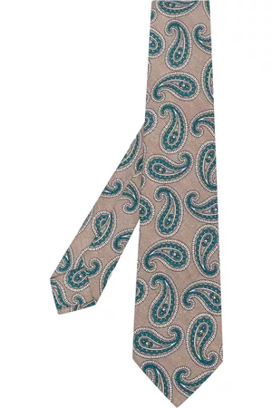 BARBA Men Bow Ties - Paisley-print silk tie