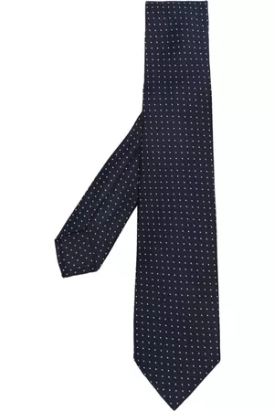 BARBA Men Bow Ties - Dot-print silk tie