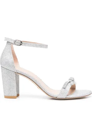 Stuart Weitzman Nearlynude 80mm crystal-embellished sandals
