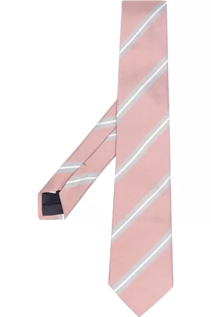 TAGLIATORE Diagonal-striped silk tie