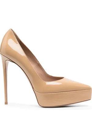 LE SILLA Uma 130mm leather pumps
