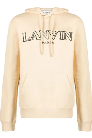 Lanvin Logo-embroidered drawstring hoodie