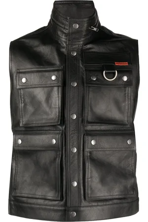 MARTINE ROSE Polished-finish button-fastening jacket