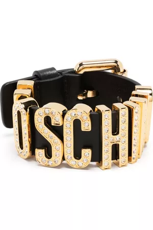 Moschino Women Bracelets & Bangles - Embellished logo charm bracelet