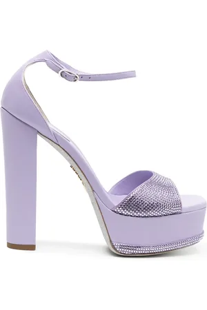 RENE CAOVILLA 90mm crystal-embellished platform sandals