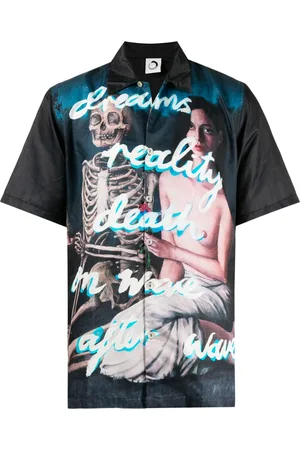 Endless Joy Graphic-print silk-blend shirt