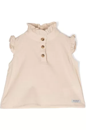 Donsje Blouses - Ruffle-detailing cotton blouse