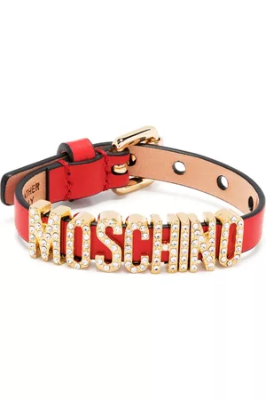 Moschino Women Bracelets & Bangles - Logo-lettering leather bracelet