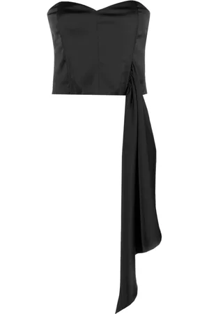 Gestuz Women Vests & Camis - Draped-detailing crop top