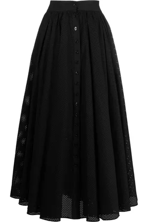 Serafini Perforated high-waisted skirt