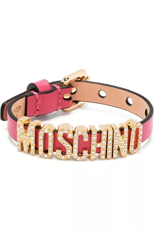 Moschino Women Bracelets & Bangles - Logo-lettering leather bracelet