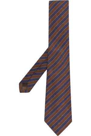 Church's Men Bow Ties - Stripe-print linen tie
