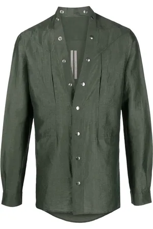 Rick Owens Press stud-fastening shirt