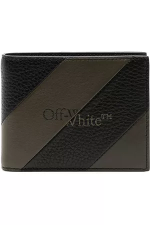 OFF-WHITE Diag Stripe embossed leather wallet