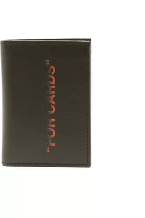 OFF-WHITE Men Wallets - Quote-print leather bi-fold wallet