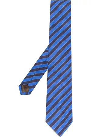 Church's Stripe-print linen tie