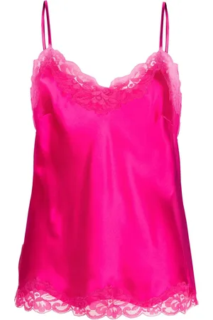 Gold Hawk Lace-trim slip top