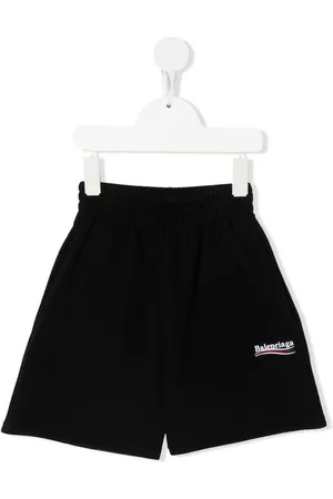 Balenciaga Boys Shorts - Political Campaign logo-print shorts