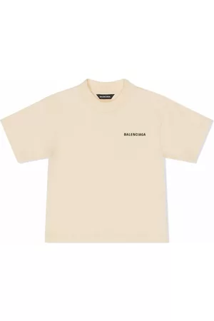 Balenciaga Boys Short Sleeve - Logo-print cotton T-shirt