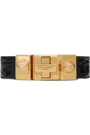 Saint Laurent Le Trois Clous leather bracelet