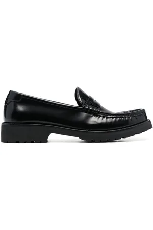 Saint Laurent Le Loafer high-shine finish flat shoes
