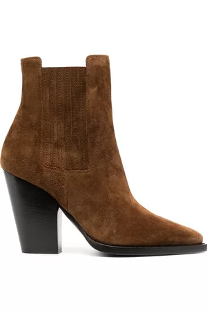 Saint Laurent Women Ankle Boots - Theo chunky-heel ankle boots