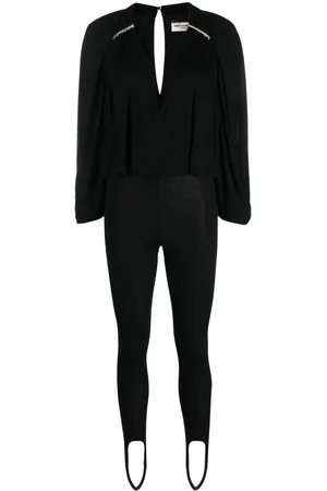 Saint Laurent Open-sleeve embellished jumpsuit