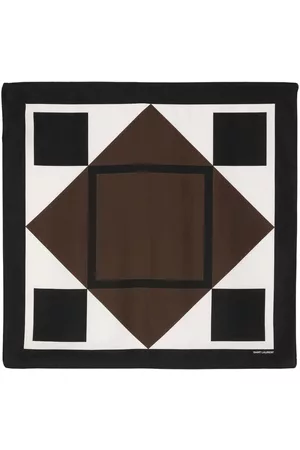 Saint Laurent Geometric-print silk scarf