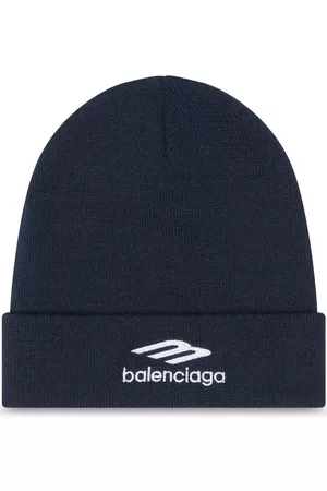 Balenciaga Men Beanies - Embroidered-logo beanie