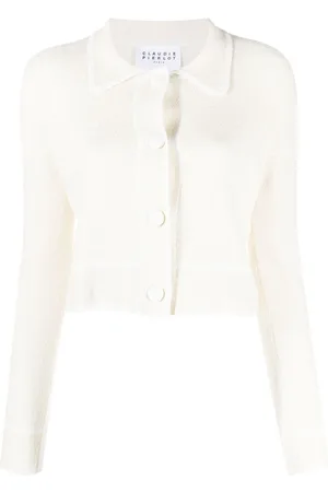 Claudie Pierlot Mottled piped-trim cardigan