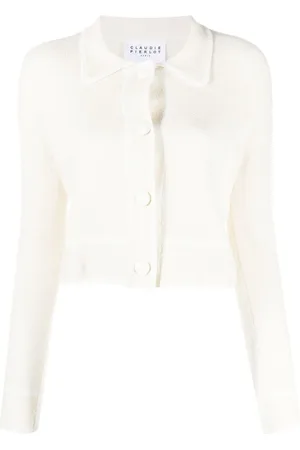 Claudie Pierlot Mottled piped-trim cardigan