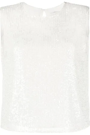 Claudie Pierlot Open-back sequin-embellished tank top