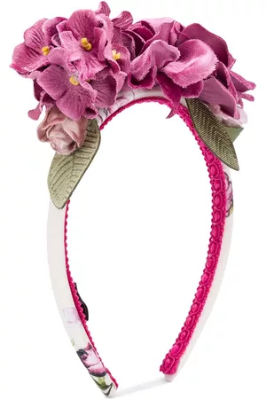 MONNALISA Girls Hair Accessories - Floral embroidered hair band