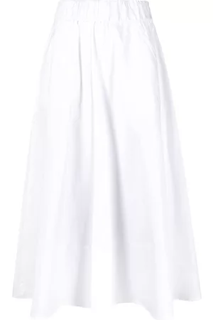 Aspesi Pleated cotton midi skirt