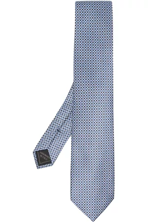 BRIONI Men Bow Ties - Graphic-print silk tie