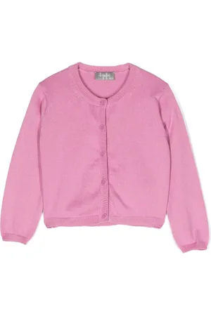 Il gufo Round-neck button-down cardigan