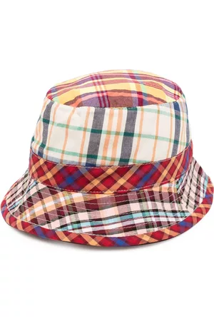 Madison.Maison Women Hats - Check-pattern cotton bucket hat