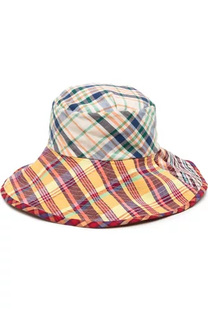 Madison.Maison Check-pattern cotton bucket hat