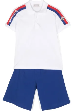 Moncler Logo-trim polo two-piece set