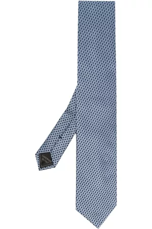 BRIONI Men Bow Ties - Textured-finish pointed tie