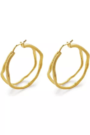Monica Vinader 18kt recycled vermeil hoop earrings
