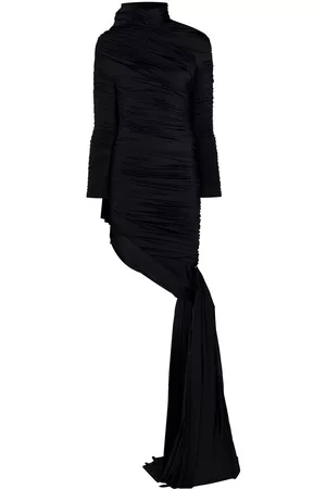 Balenciaga Twisted Knots ruched draped dress