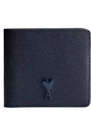 Ami Logo-plaque leather wallet