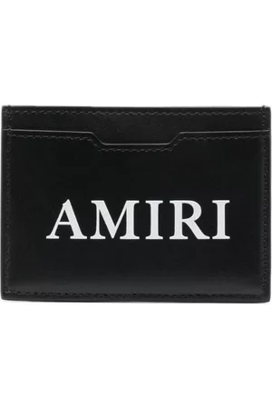 AMIRI Logo-print leather cardholder