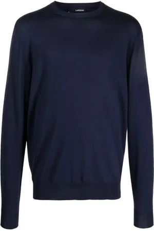 LARDINI Plain wool-silk jumper