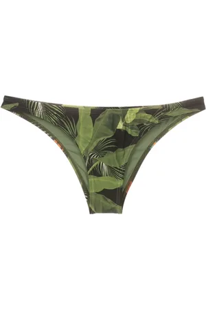 Lygia & Nanny Tropical-print low-rise bikini bottoms
