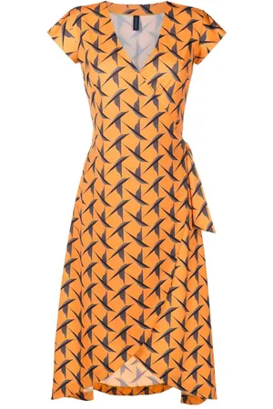 Lygia & Nanny Falcão printed v-neck midi dress