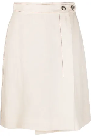 Paul Smith Contrast-stitch wrap skirt