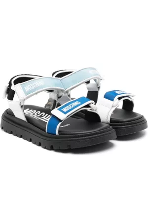 Moschino Logo-print touch-strap sandals