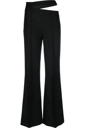 Rohe Cut-out flared wool trousers